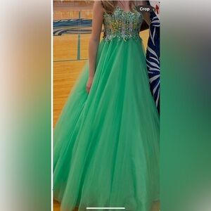 Elegant Green Ball Gown